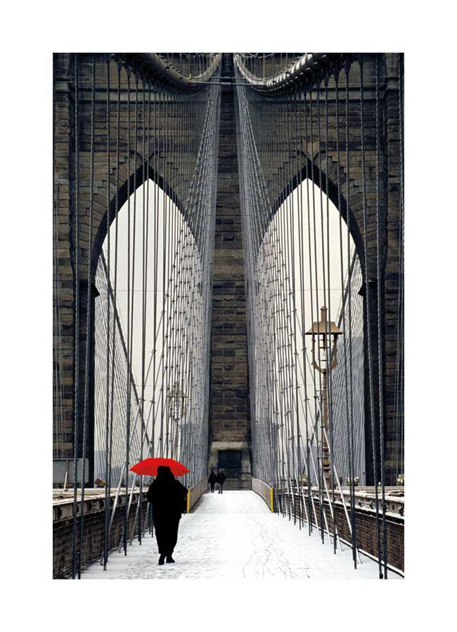 Brooklyn Bridge Meets Red
